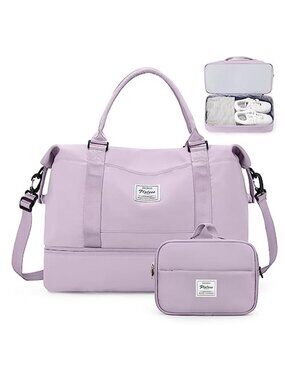 Carry On Travel Duffel Bag Weekender Overnight Gym Bag Shoe Compartment